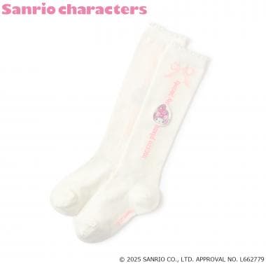 【予約商品】【マイメロディ/クロミ】ロゴ　ハイソックス