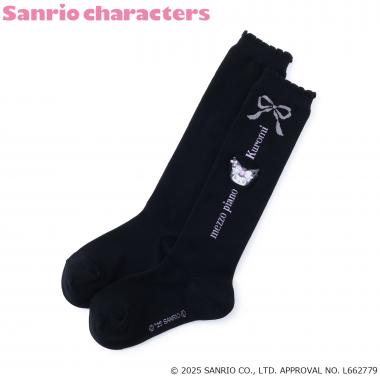 【予約商品】【マイメロディ/クロミ】ロゴ　ハイソックス