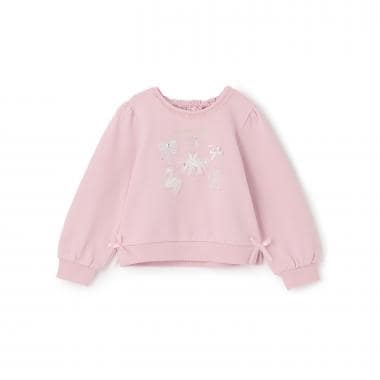 バレエ刺しゅう　トレーナー