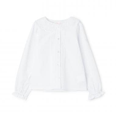 スカラップ衿　ブラウス