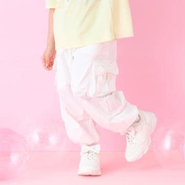 リボン　カーゴパンツ