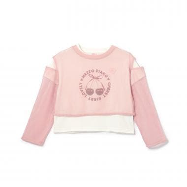 メッシュレイヤード　半袖Tシャツセット