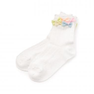 リボンイッパイ　クルーソックス