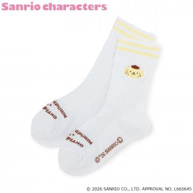 【ポムポムプリン】ラインリブソックス