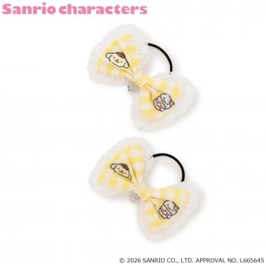 【ポムポムプリン】リボン　ヘアポニー2個セット