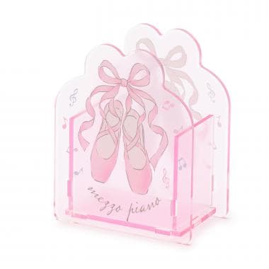 【ステーショナリー】バレエ柄　アクリルペン立て