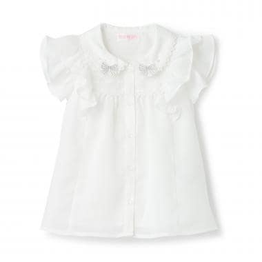 シフォンフリル　ブラウス