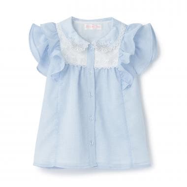 シフォンフリル　ブラウス