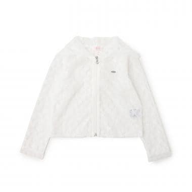 レース　ZIPパーカ