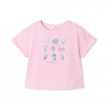 ファンシーポップ刺しゅう　半袖Tシャツ
