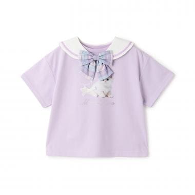 セーラー衿つき　半袖Tシャツ