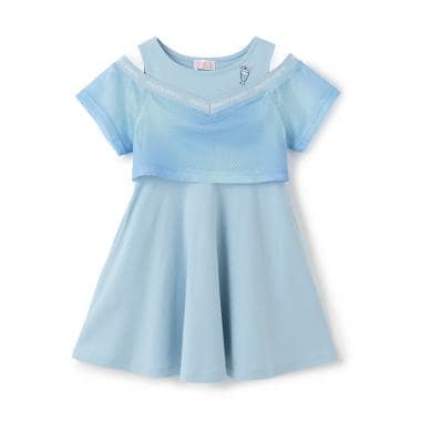 メッシュ　ドッキングワンピース