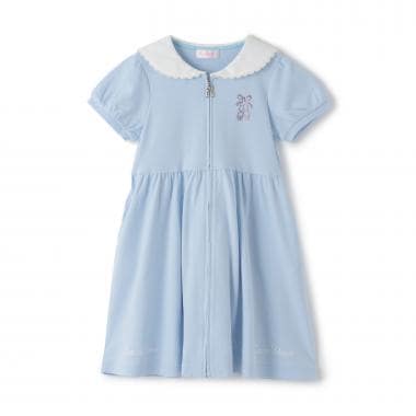 前開き　セーラー衿　ワンピース