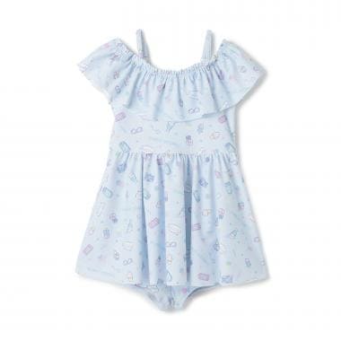 ファンシーポップ柄　セパレートワンピース水着