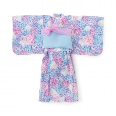 紫陽花柄　浴衣