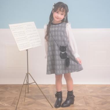メゾ ピアノ(mezzo piano)のお出掛け向けワンピース- 子ども服の