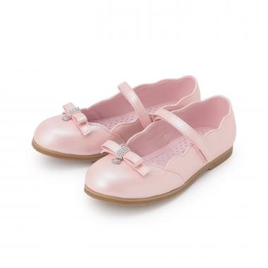 スカラップリボン　バレエシューズ