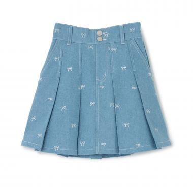 ☆彡リボン刺しゅう・花柄　タックスカパン