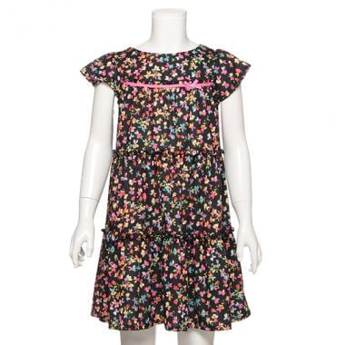 花柄ティアードワンピース(110 黒): キッズ - ナルミヤ オンライン公式