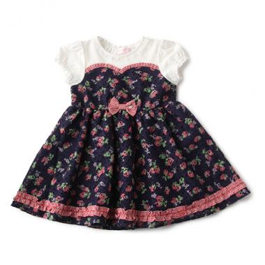 【NyaNya／LUCKY BABY】イチゴワンピース+レースロングジレセット 楽天市場】いちご イチゴ（ワンピース｜キッズファッション