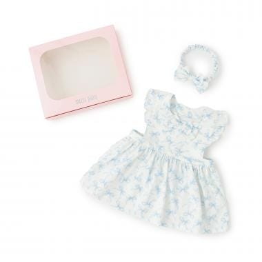 【BOX付】リボン柄エプロン＆ヘアバンドセット