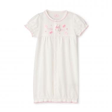 ウサギマスコット付　半袖2wayオール