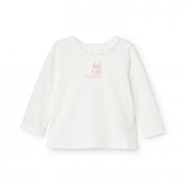ウサギマスコットつき長袖Tシャツ