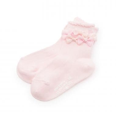 リボンイッパイ　クルーソックス