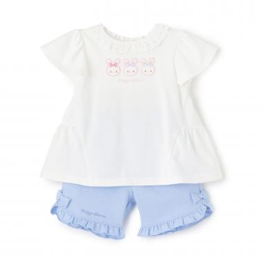 うさぎチュニック＆ハーフパンツセット