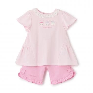 うさぎチュニック＆ハーフパンツセット