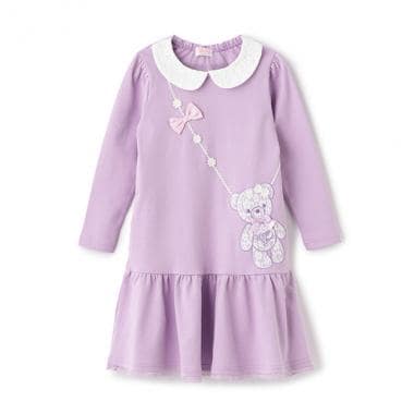 【人気商品再入荷】【直営店で取り扱い無し】花クマポシェット　カットワンピース