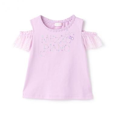 【人気商品再入荷】【直営店で取り扱い無し】星座ロゴ刺しゅうオフショルダー半袖Ｔシャツ