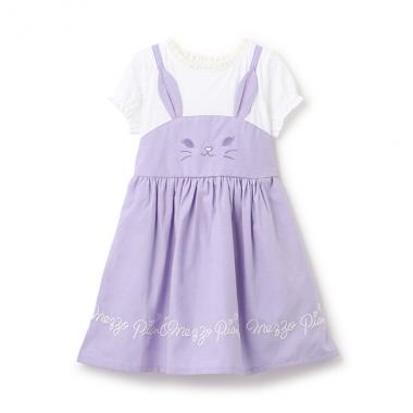 【人気商品再入荷】【直営店で取り扱い無し】半袖ウサギドッキングワンピース