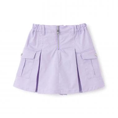 6051111：フロントZIP　キュロットスカート