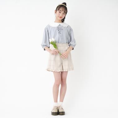 チビフリルフレアショートパンツ