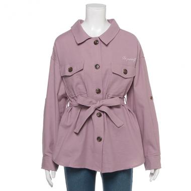 ウエストベルトゆったりシルエットシャツ