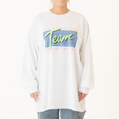 【親子リンク】【DAD】蛍光カラーロゴロンT