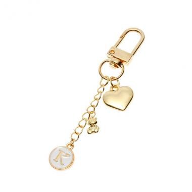 ハートクマイニシャル キーチャーム