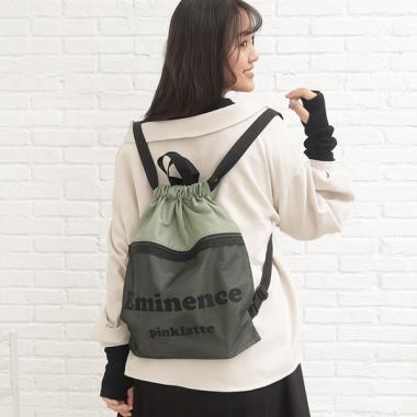 【完売品】little willow ナップサック　メッシュ carrot_4901478182440