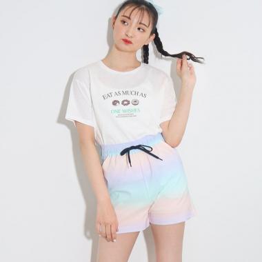 【130cm/165cmサイズあり/プチプラアイテム】スイーツグラフィックTシャツ