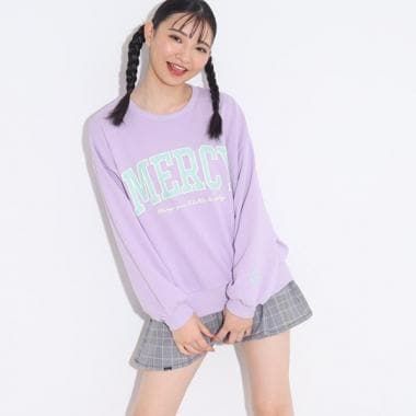 【130サイズあり】カレッジロゴ裏毛プルオーバー