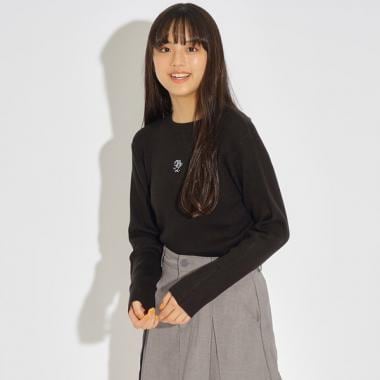 【洗える・チクチクしない】シンプルニット