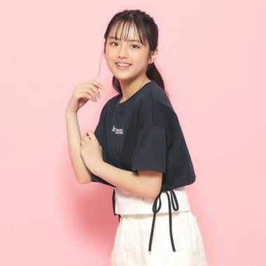 【2点SET】裾リボンガーリーTシャツセット[半袖]