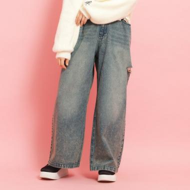 サイドカットデニム