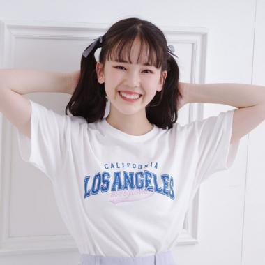 接触冷感カレッジロゴTシャツ