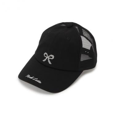 ストーンリボンメッシュキャップ