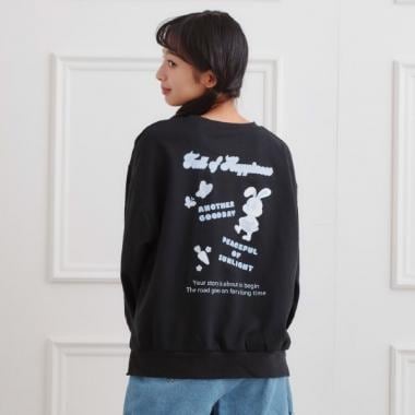 アニマルプリント裏毛プルオーバー