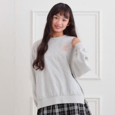アニマルプリント裏毛プルオーバー