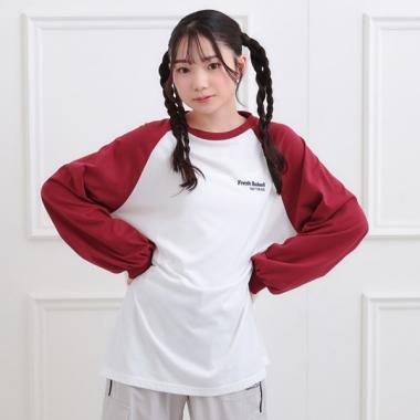 ラグランサガラチュニックロンT