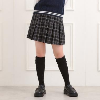 微起毛プリーツスカート